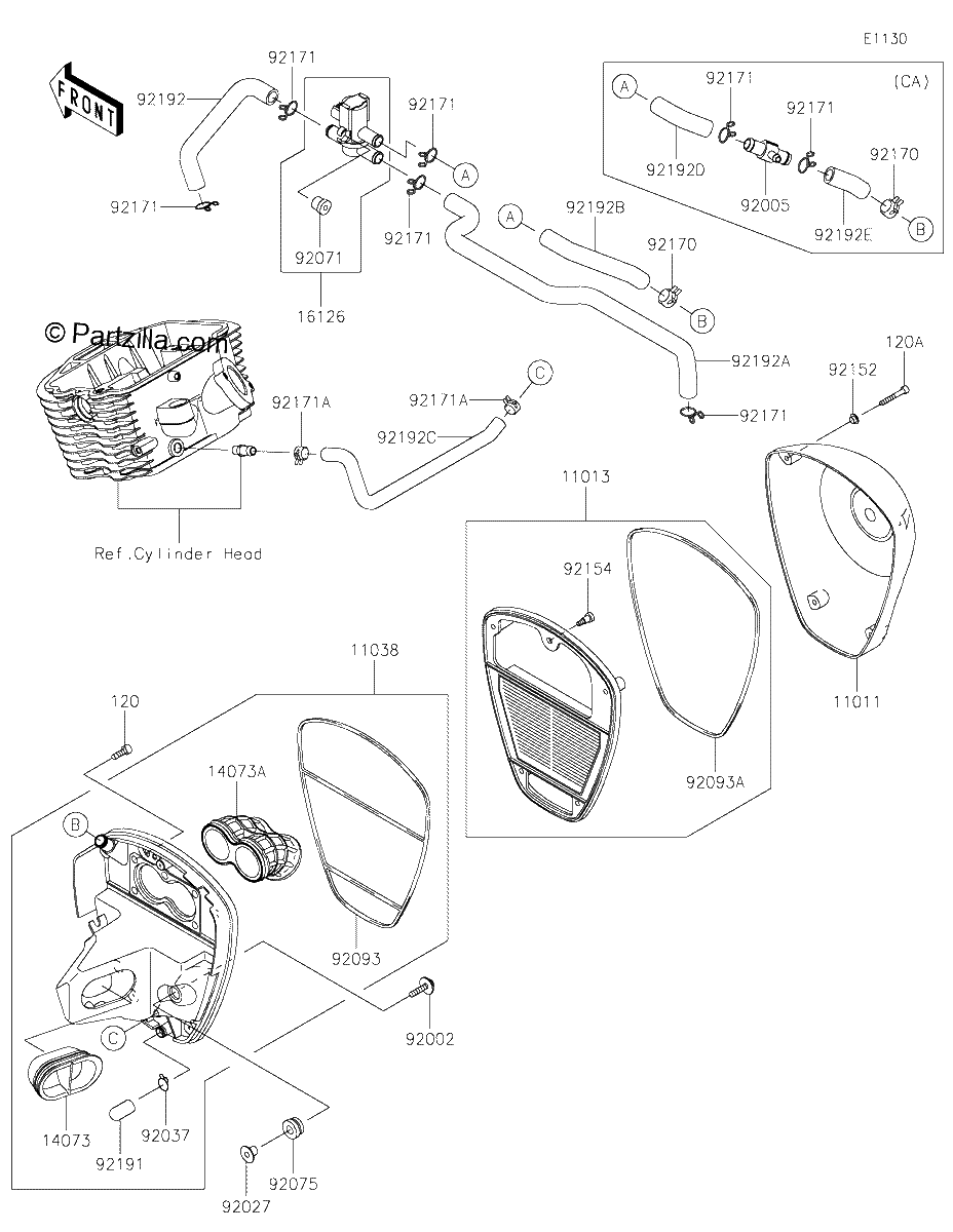Diagrama de AIR CLEANER