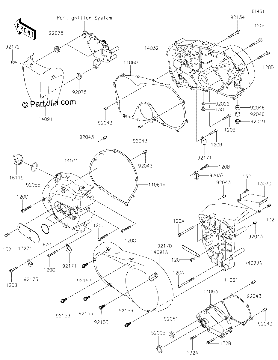 Diagrama de ENGINE COVER S