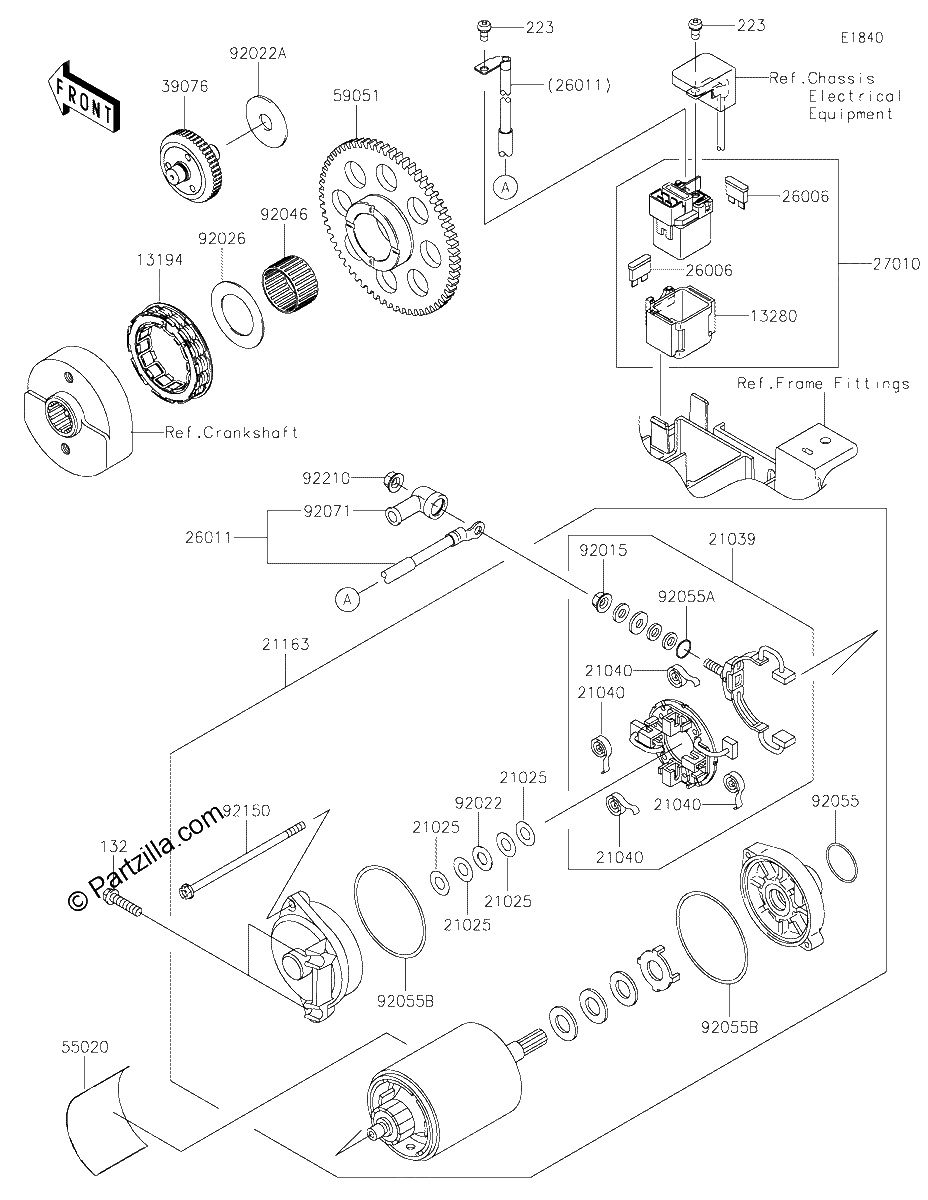 Diagrama de STARTER MOTOR