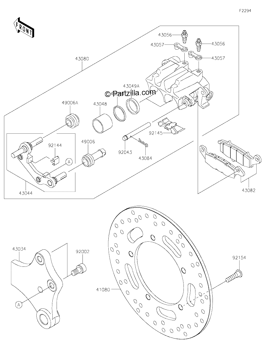Diagrama de REAR BRAKE