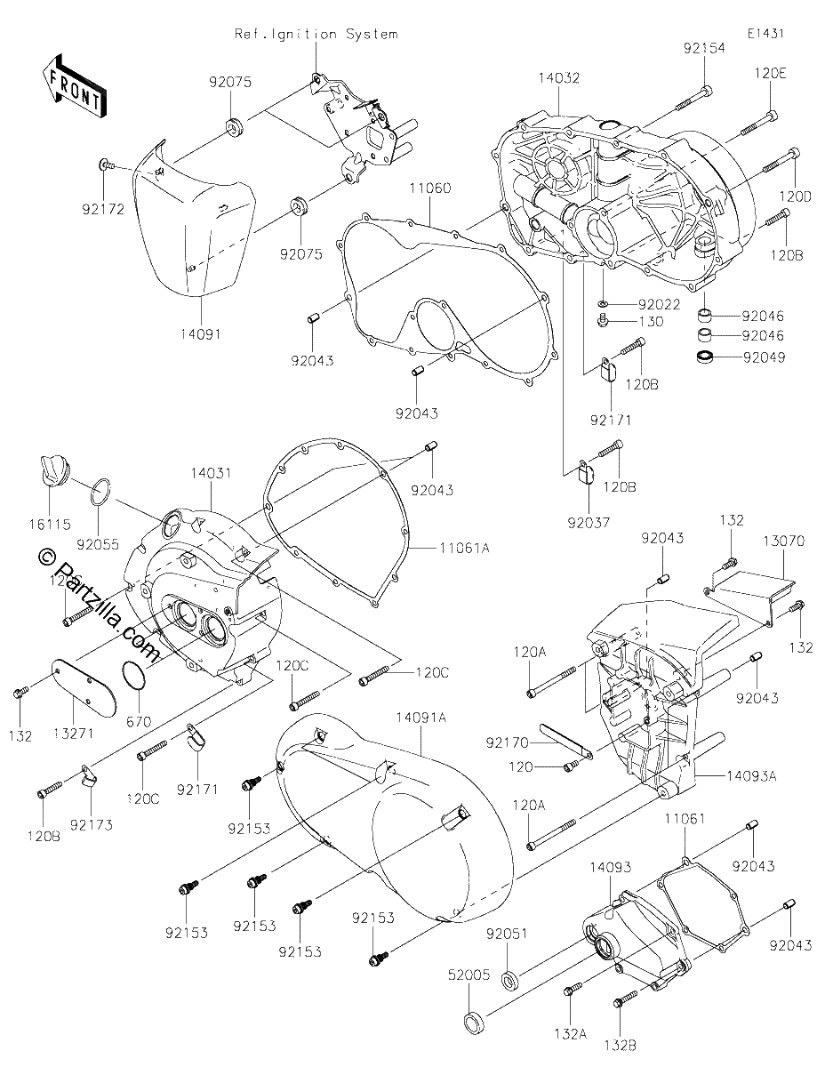 Diagrama de ENGINE COVER S
