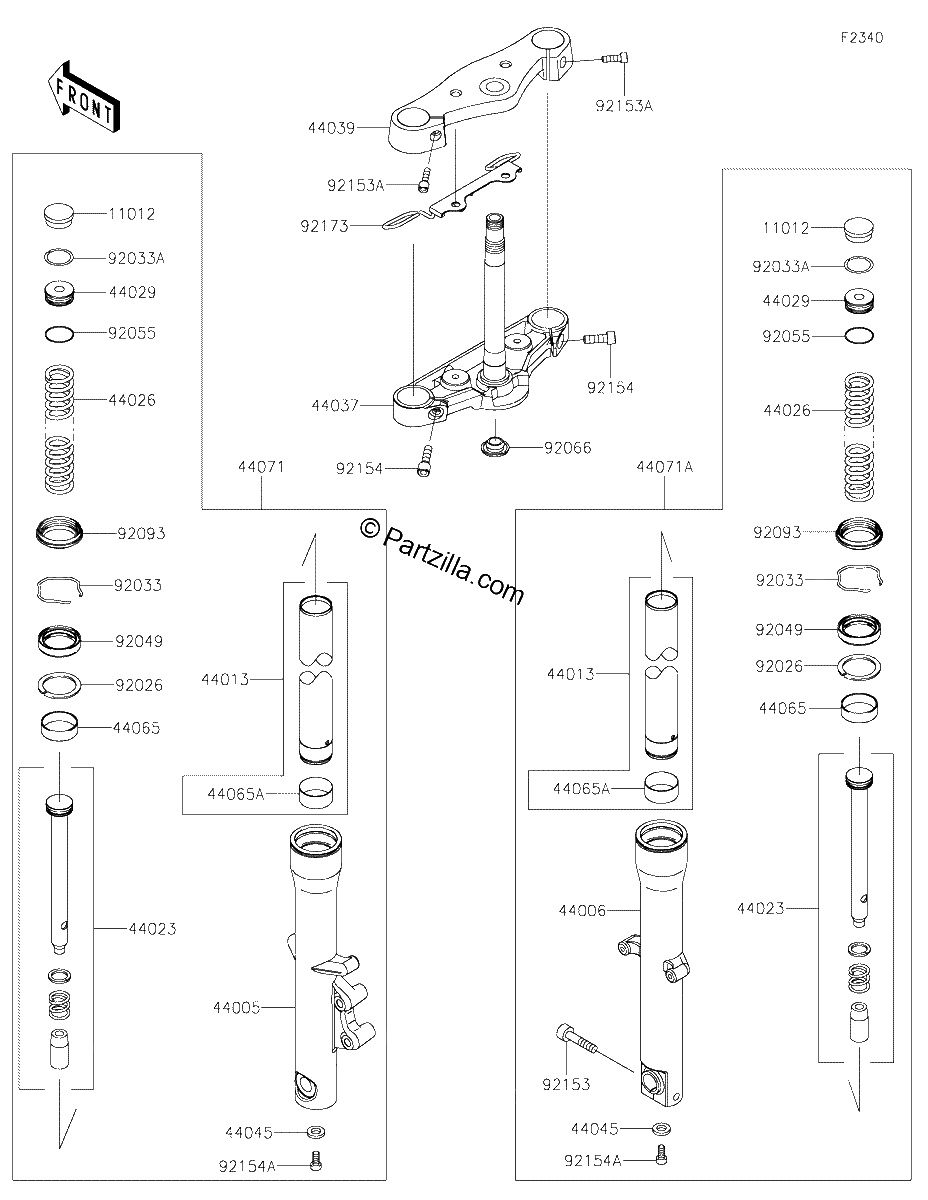 Diagrama de FRONT FORK