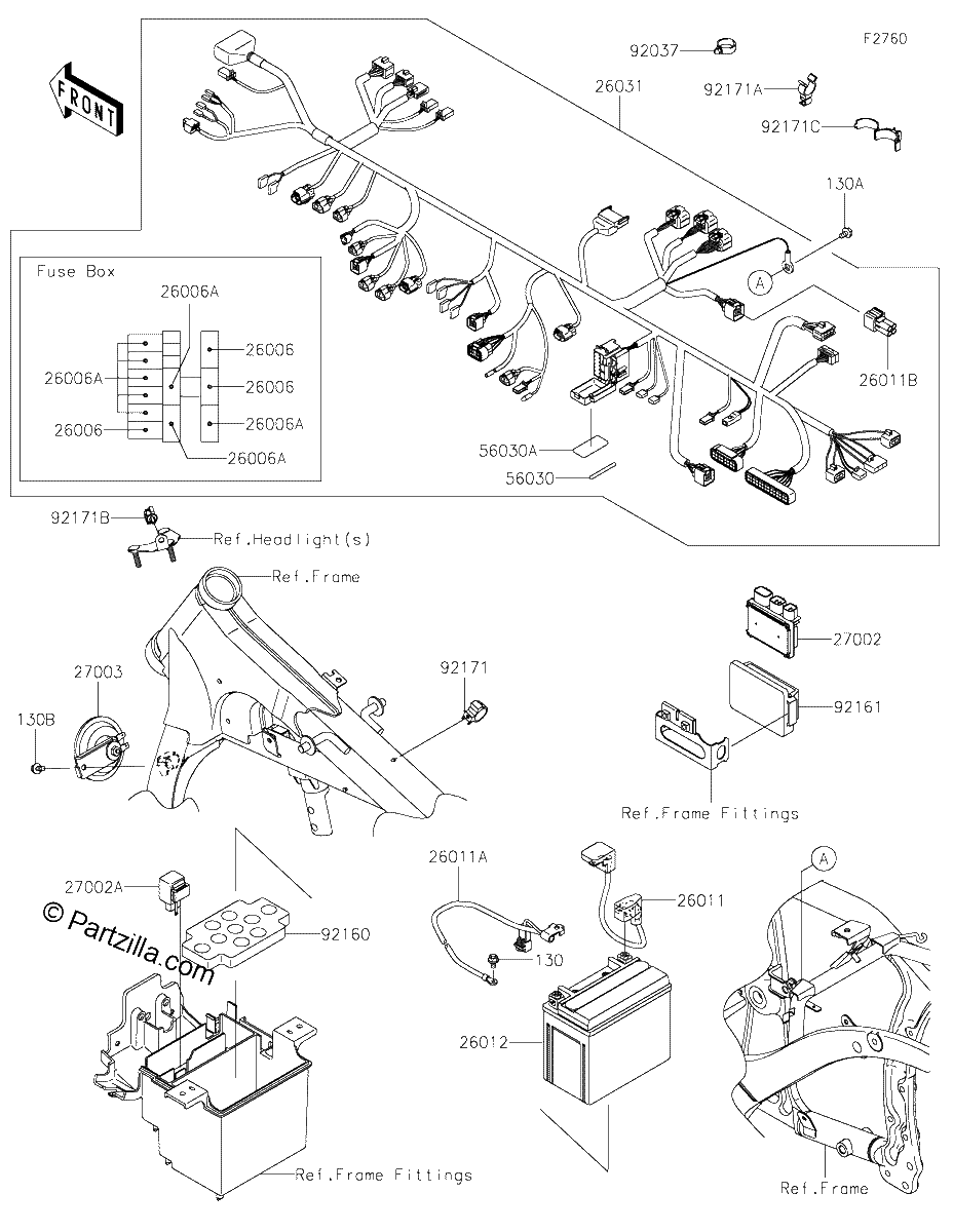 Diagrama de CHASSIS ELECTRICAL EQUIPMENT