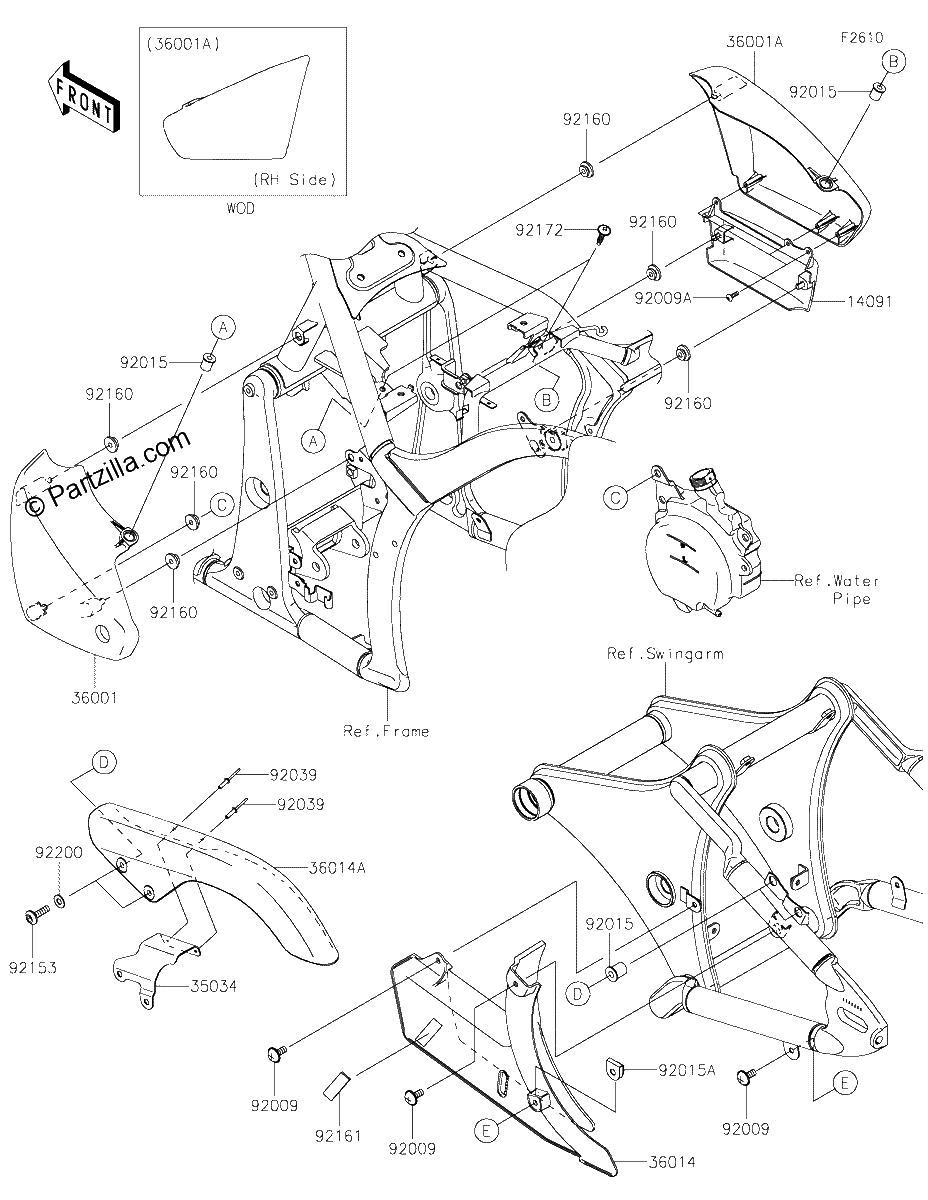 Diagrama de SIDE COVERS CHAIN COVER