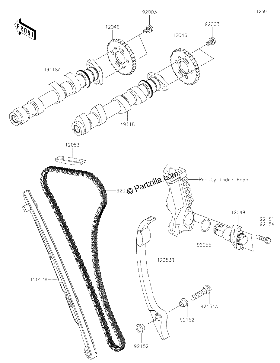 Diagrama de CAMSHAFT S TENSIONER
