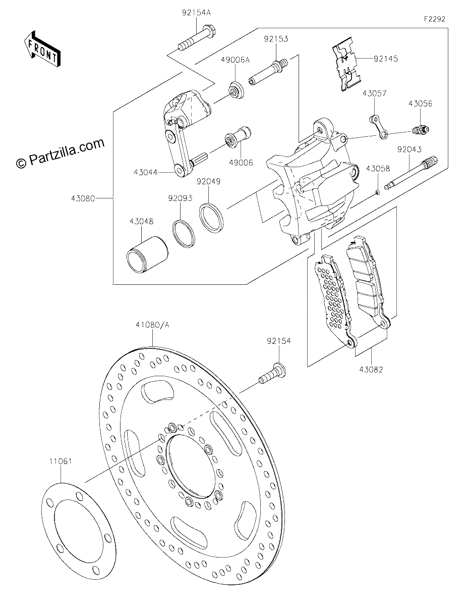 Diagrama de FRONT BRAKE