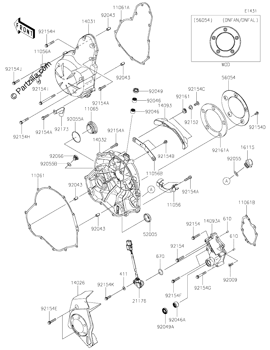 Diagrama de ENGINE COVER S