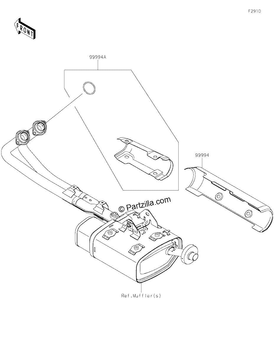 Diagrama de ACCESSORY MUFFLER COVER