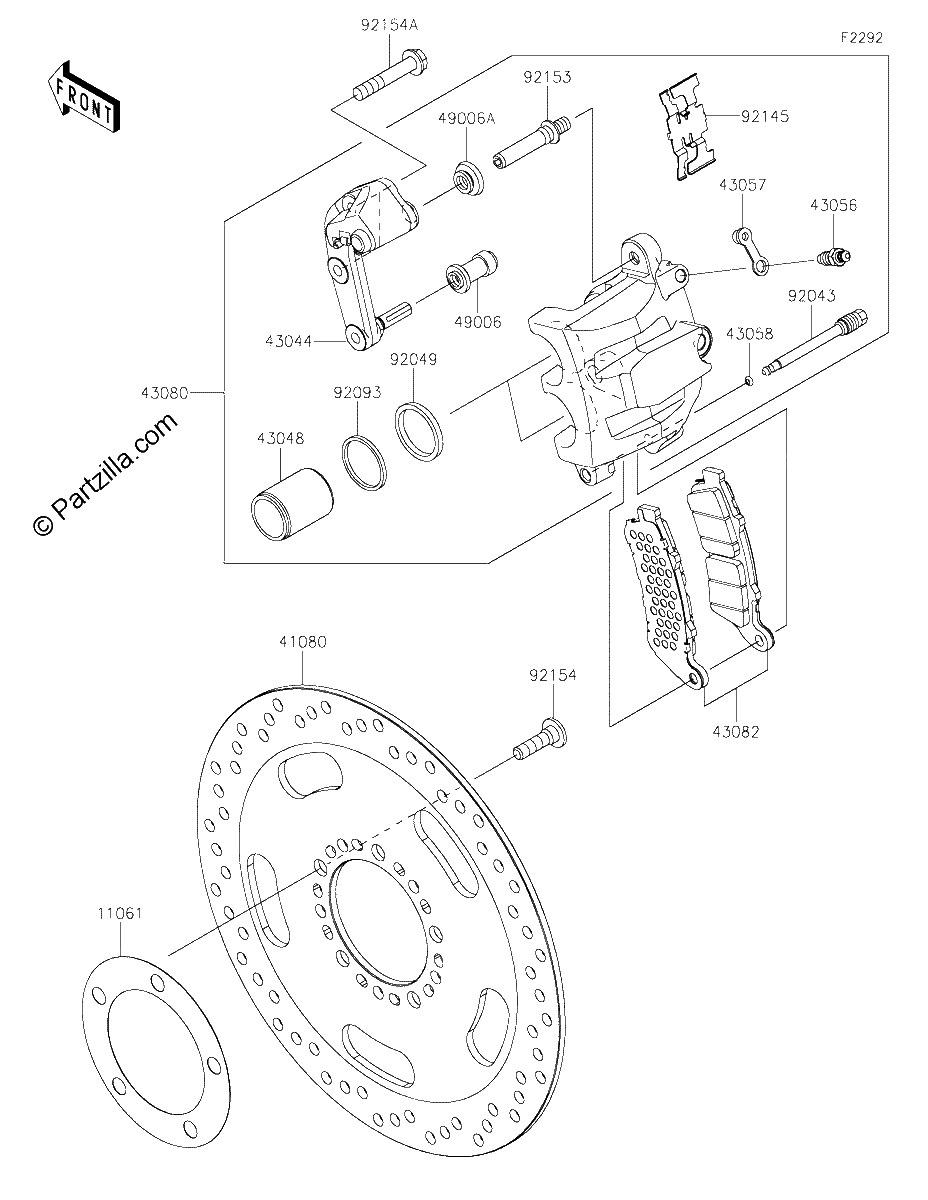 Diagrama de FRONT BRAKE