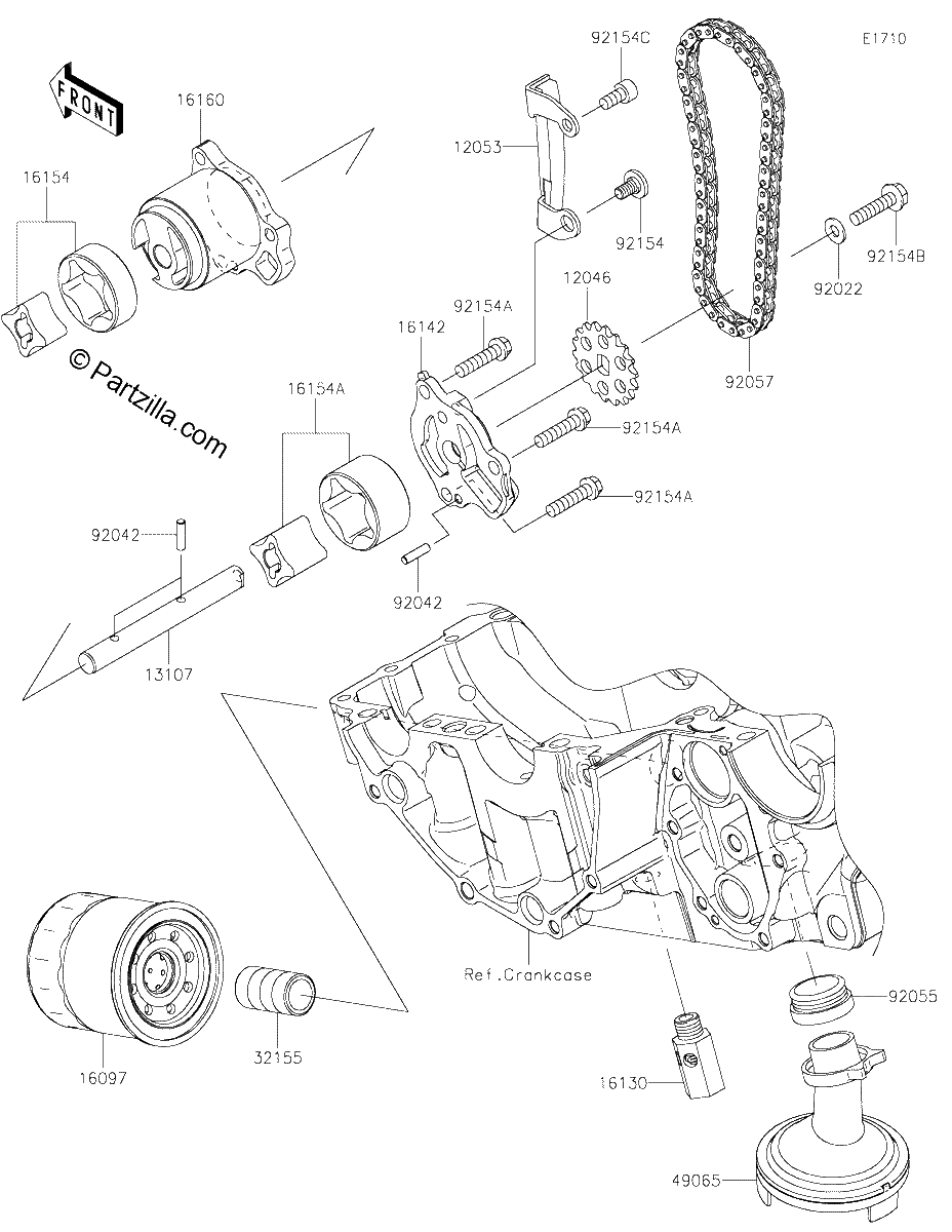 Diagrama de OIL PUMP OIL FILTER