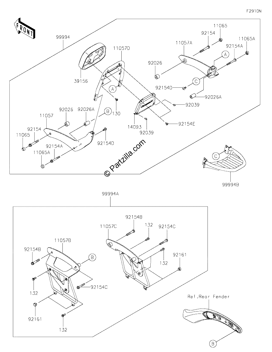 Diagrama de ACCESSORY PASSENGER BACKREST