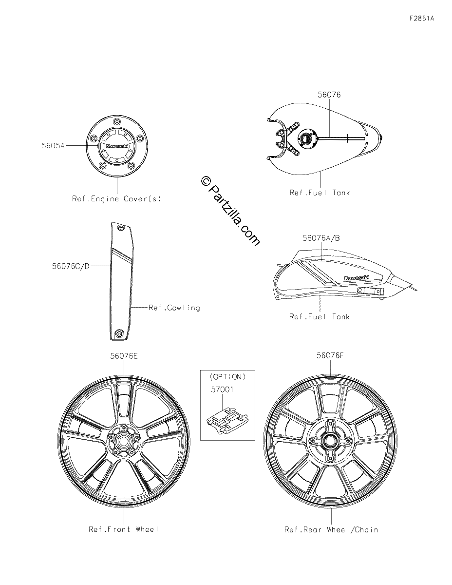 Diagrama de DECALS WHITE CMFAN CMFAL