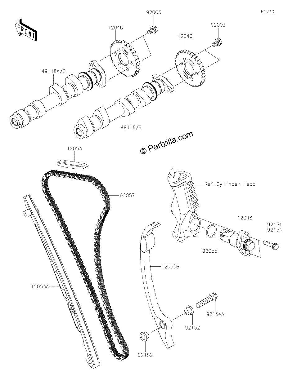 Diagrama de CAMSHAFT S TENSIONER