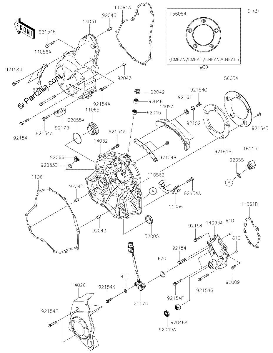Diagrama de ENGINE COVER S