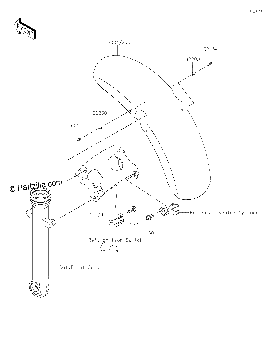 Diagrama de FRONT FENDER S