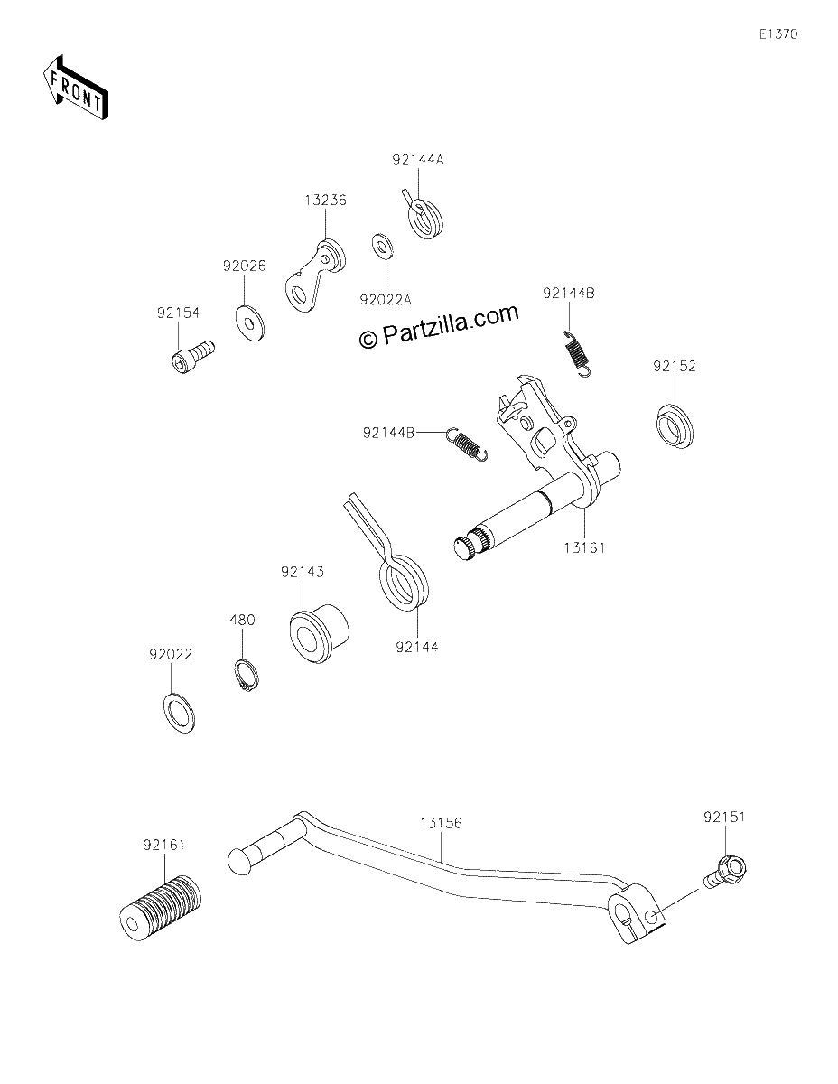 Diagrama de GEAR CHANGE MECHANISM