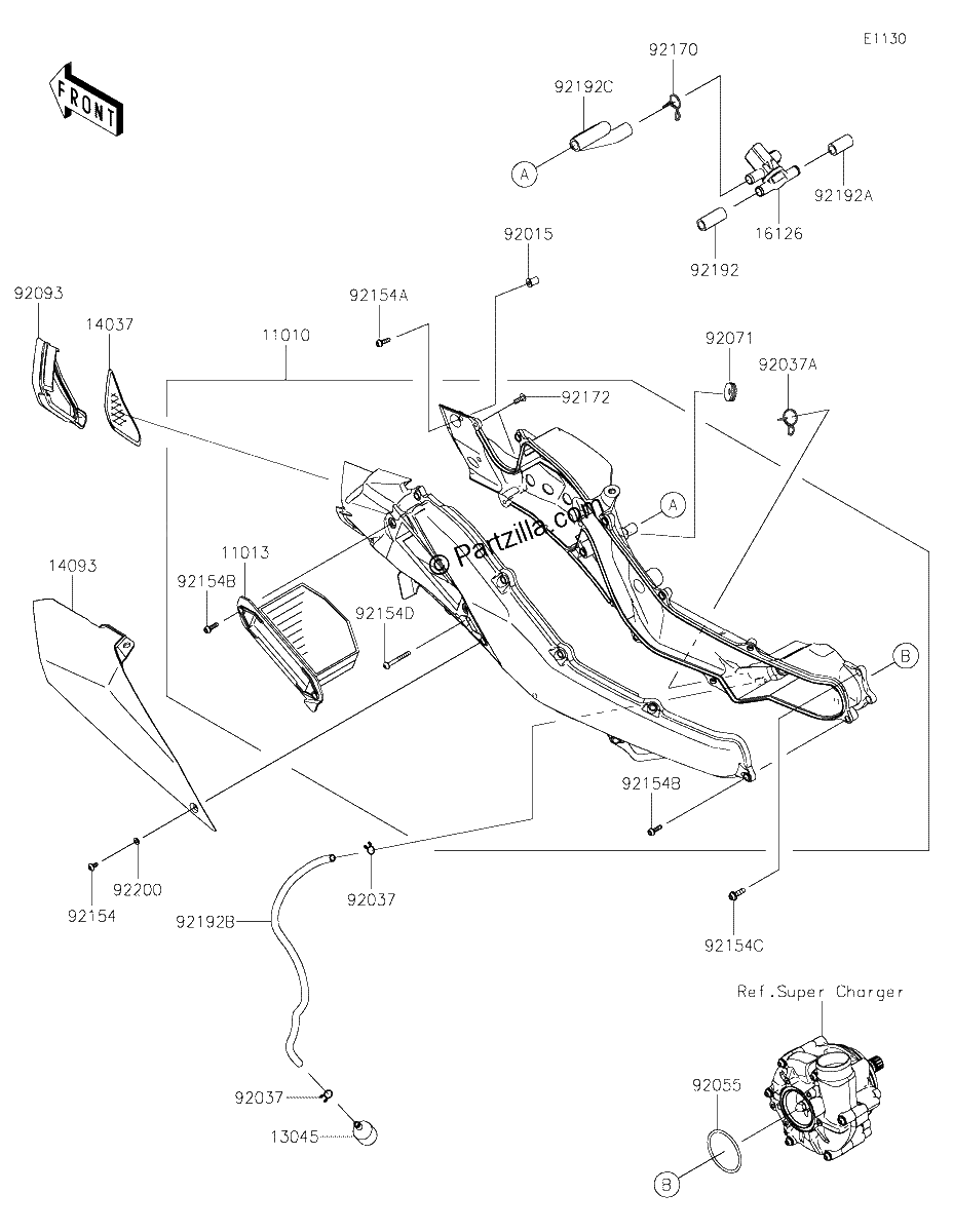 Diagrama de AIR CLEANER