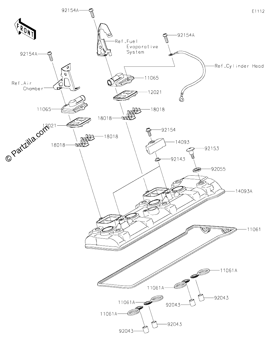Diagrama de CYLINDER HEAD COVER