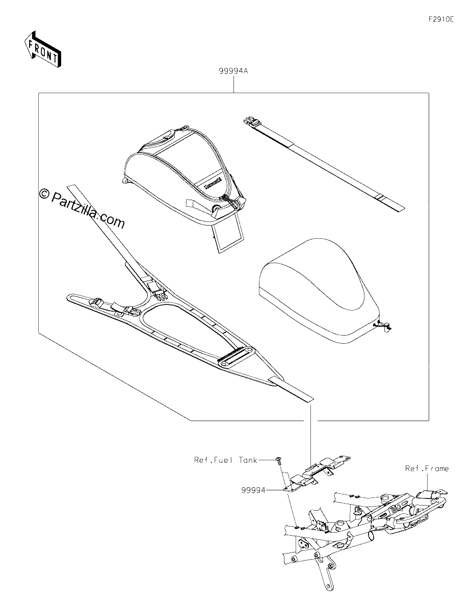 Diagrama de ACCESSORY TANK BAG