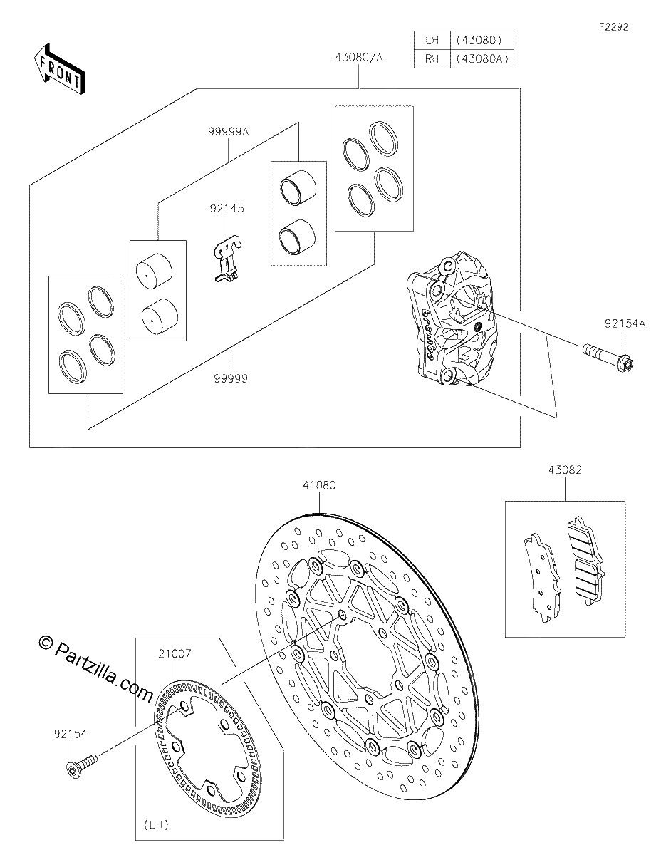 Diagrama de FRONT BRAKE