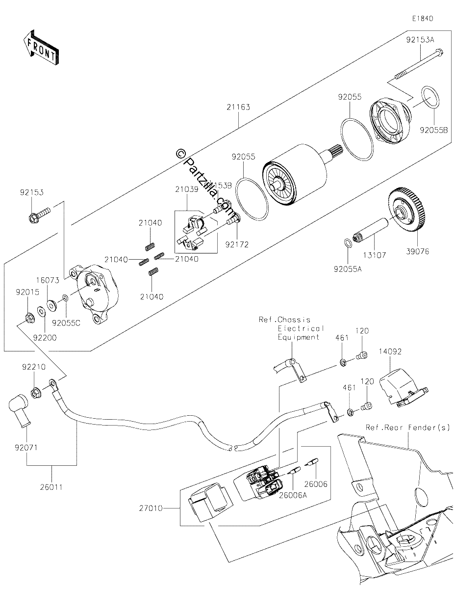 Diagrama de STARTER MOTOR