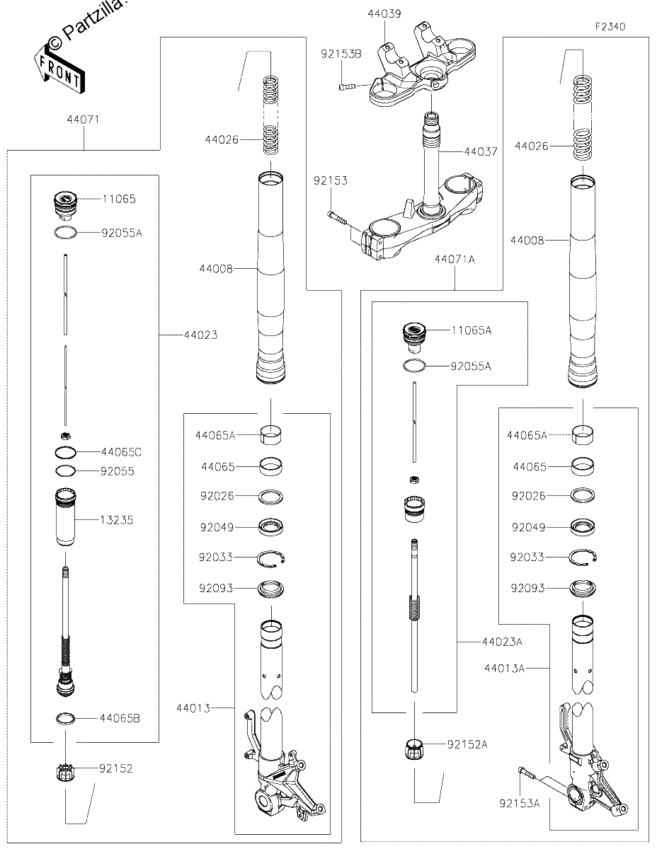 Diagrama de FRONT FORK
