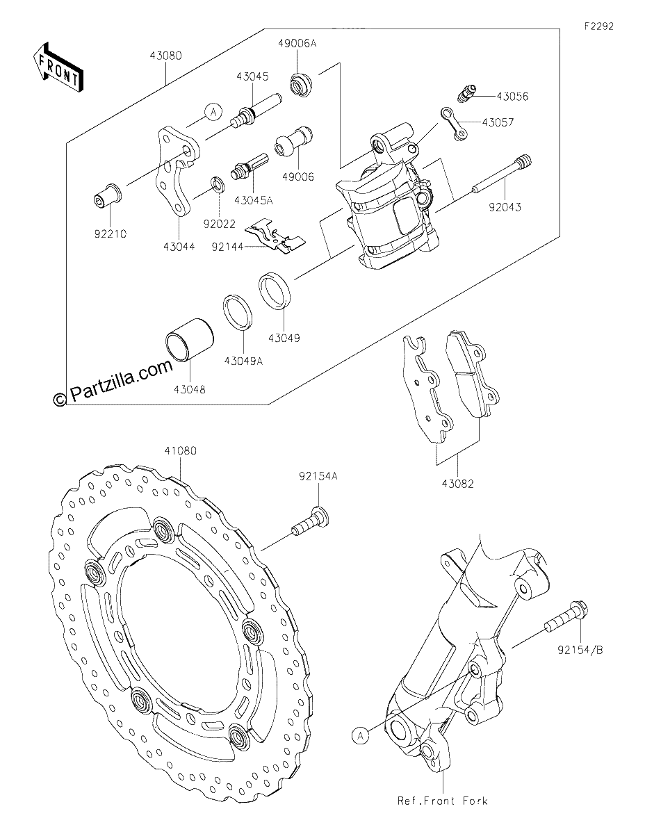 Diagrama de FRONT BRAKE
