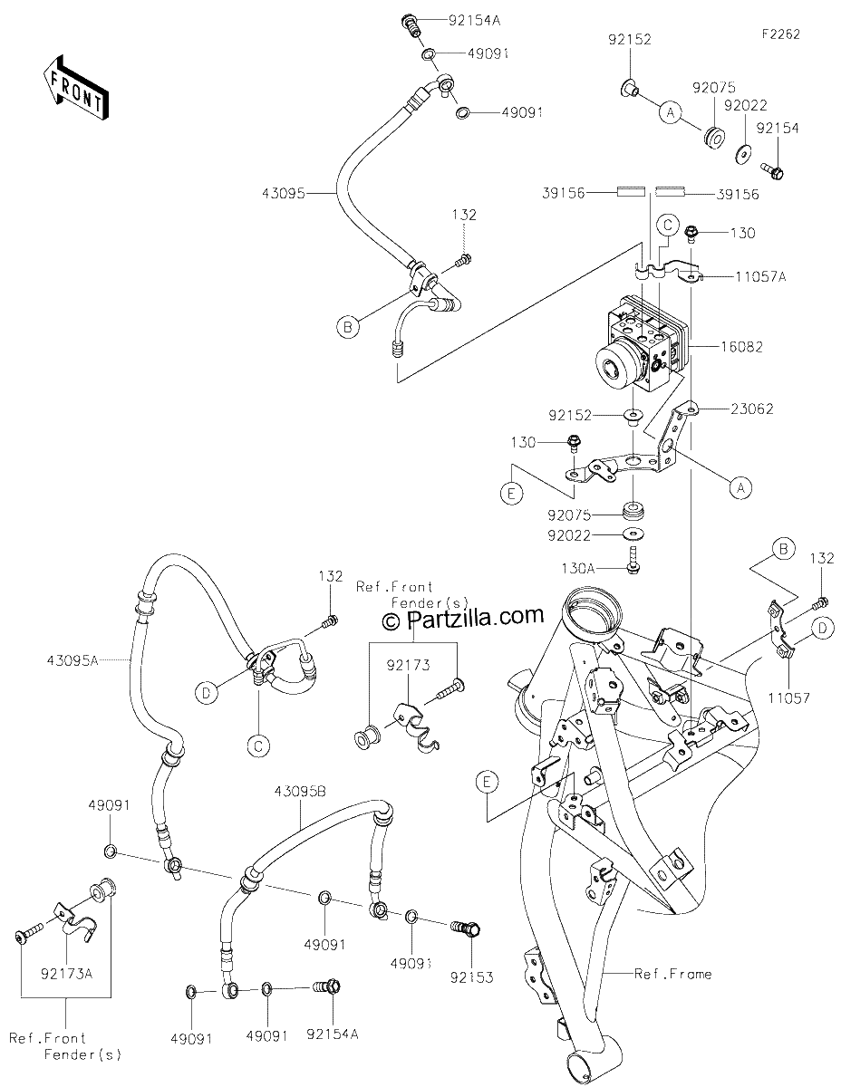 Diagrama de BRAKE PIPING