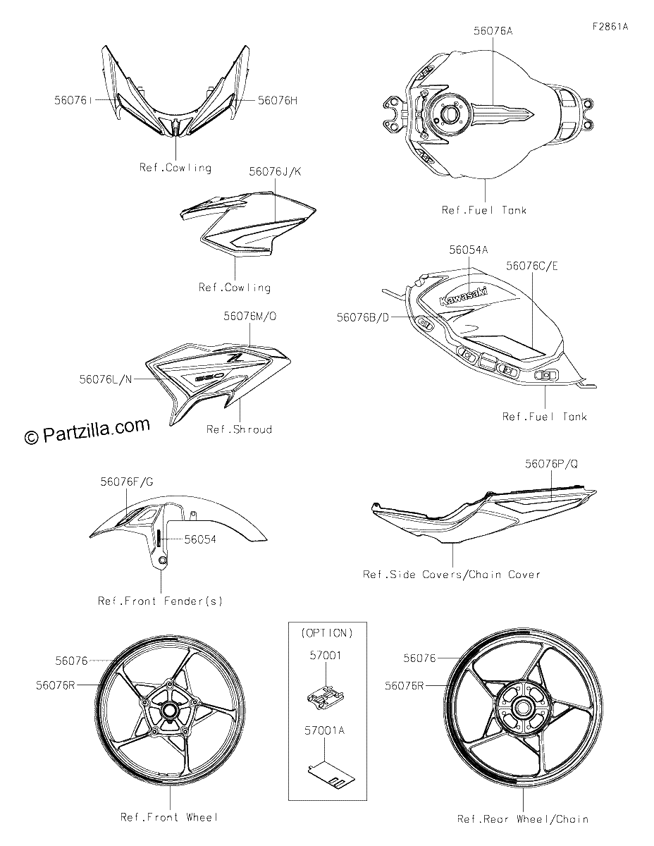 Diagrama de DECALS GREEN KNFAN KNFAL CN