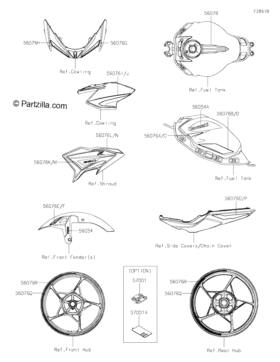 Diagrama de DECALS WHITE KNFAN KNFAL