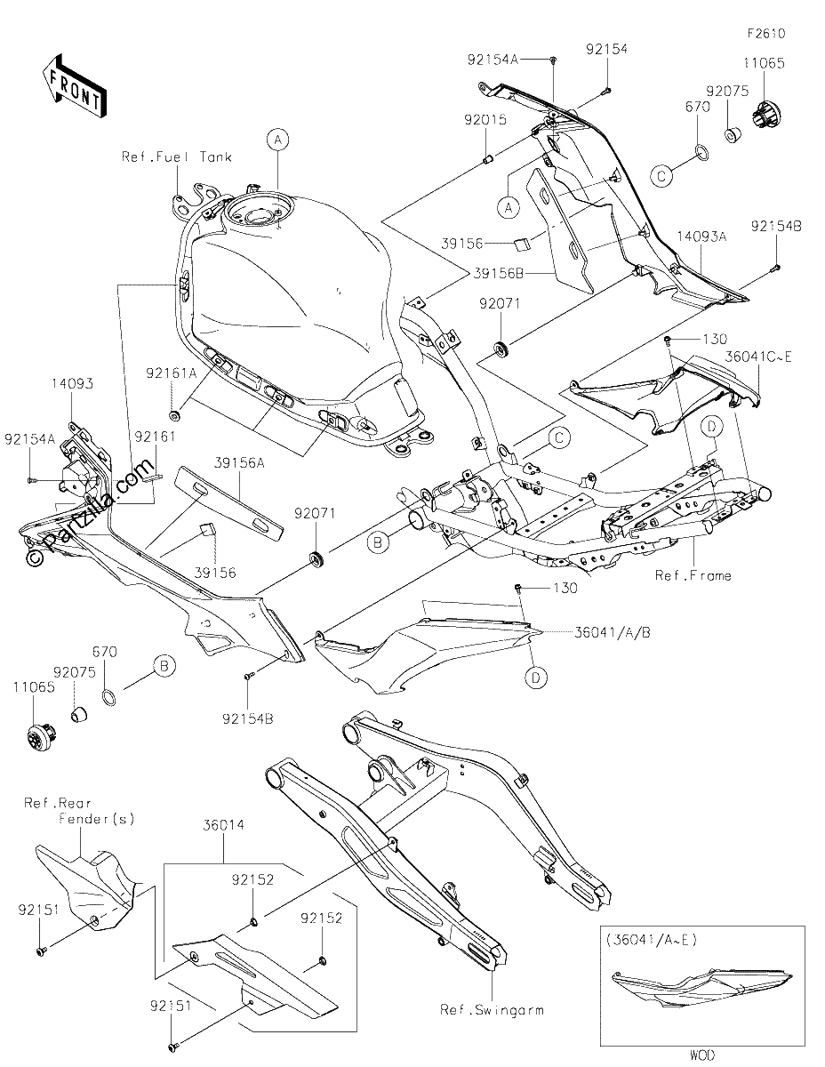 Diagrama de SIDE COVERS CHAIN COVER