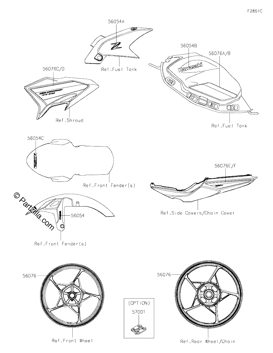 Diagrama de DECALS RED KNFCL