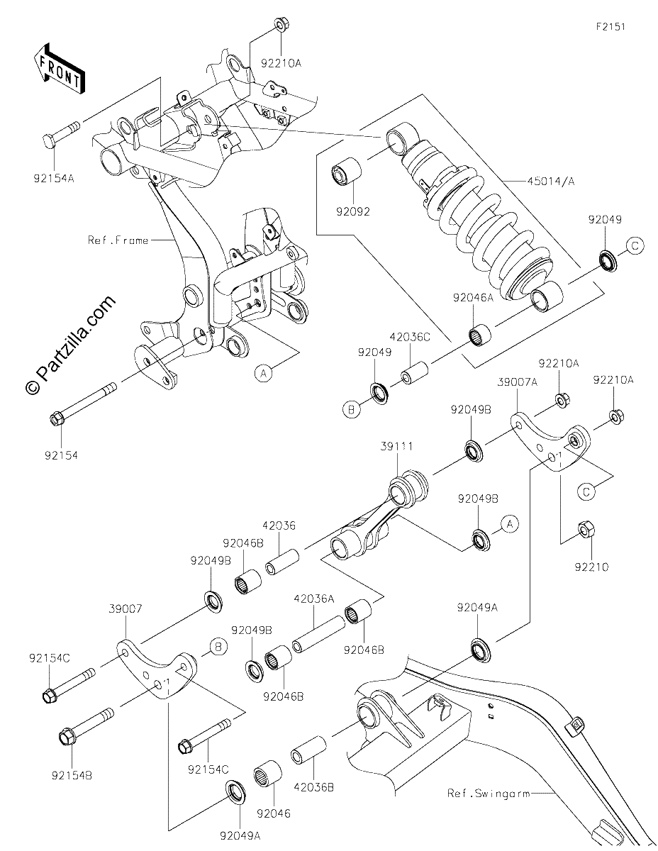 Diagrama de SUSPENSION SHOCK ABSORBER