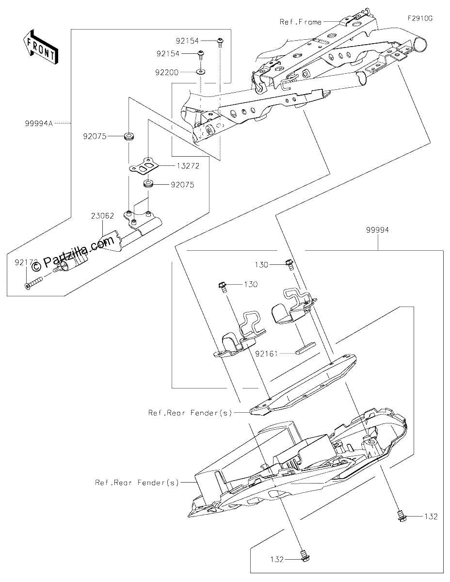 Diagrama de ACCESSORY U LOCK BRACKET ETC