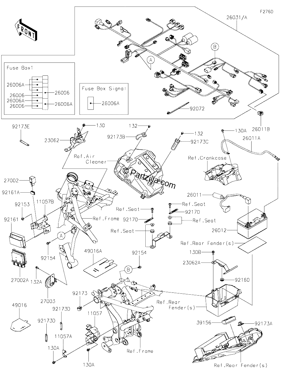 Diagrama de CHASSIS ELECTRICAL EQUIPMENT