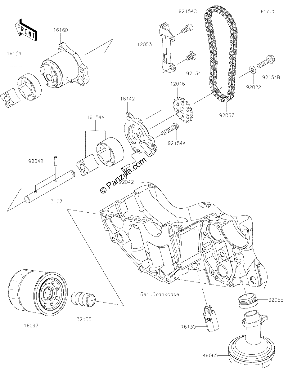 Diagrama de OIL PUMP OIL FILTER
