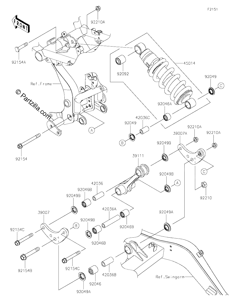 Diagrama de SUSPENSION SHOCK ABSORBER