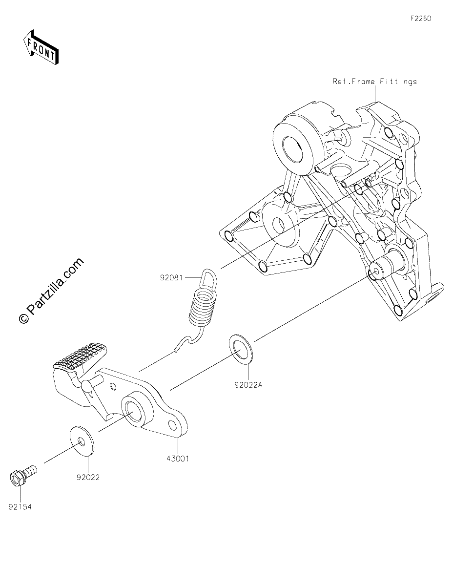 Diagrama de BRAKE PEDAL TORQUE LINK