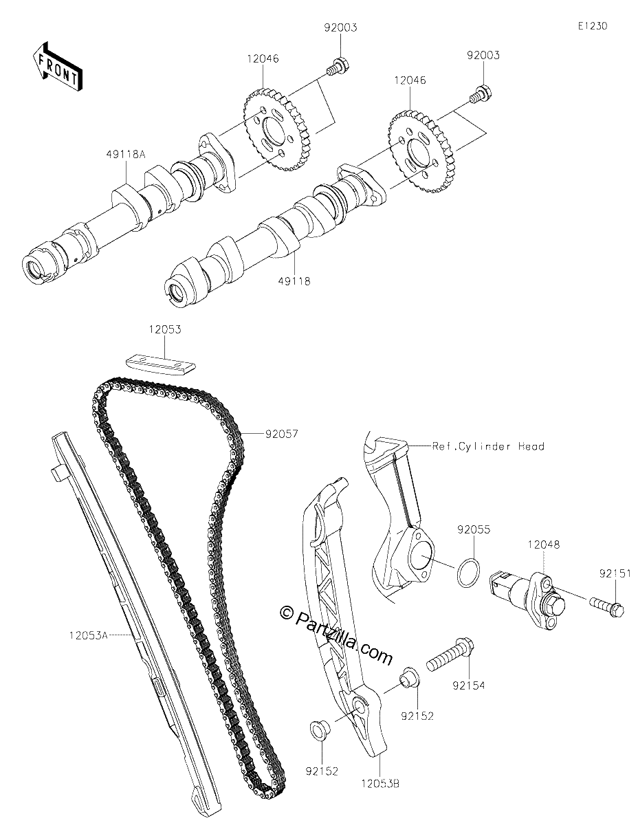 Diagrama de CAMSHAFT S TENSIONER