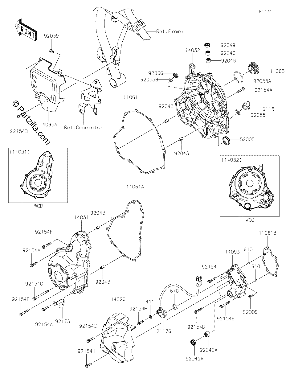 Diagrama de ENGINE COVER S