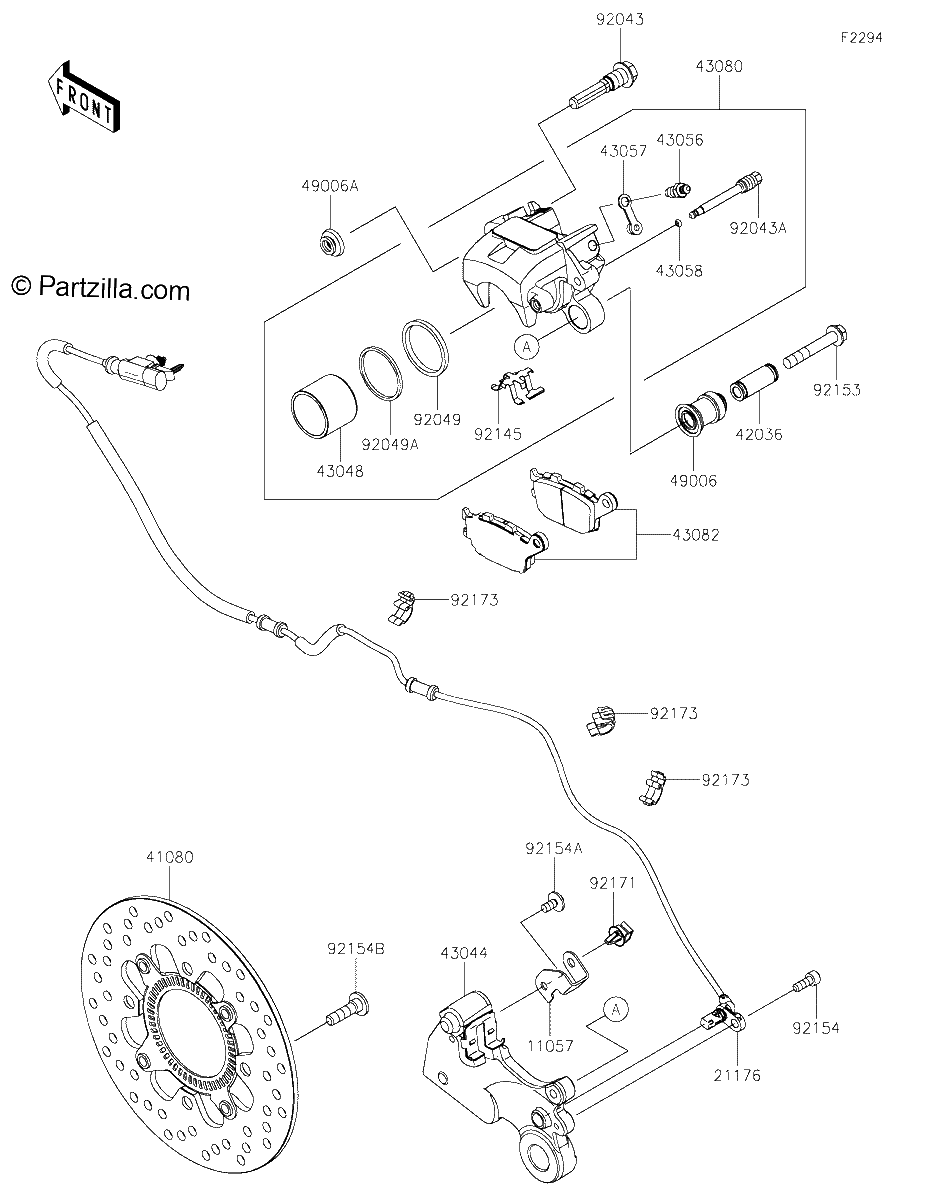 Diagrama de REAR BRAKE