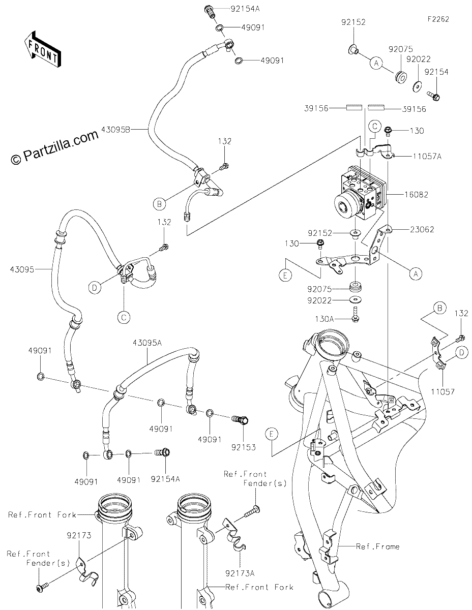 Diagrama de BRAKE PIPING