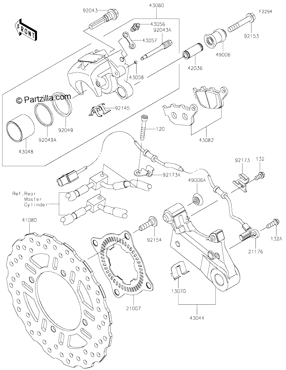 Diagrama de REAR BRAKE
