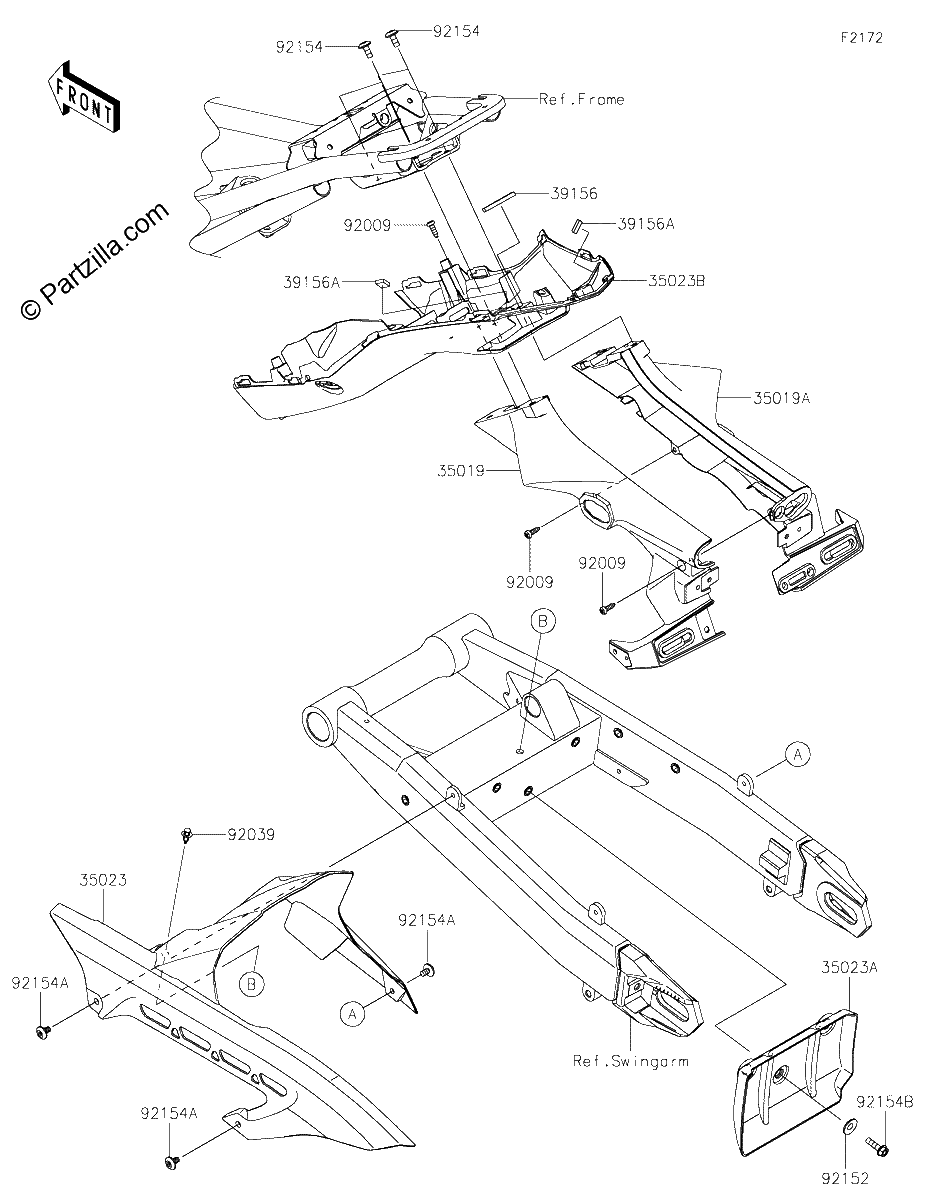 Diagrama de REAR FENDER S