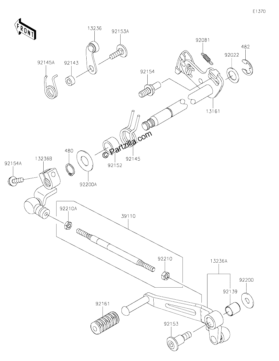 Diagrama de GEAR CHANGE MECHANISM