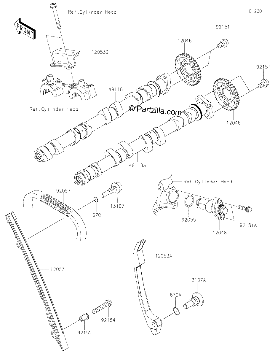 Diagrama de CAMSHAFT S TENSIONER
