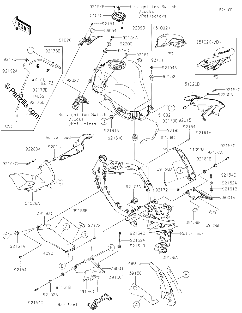Diagrama de FUEL TANK FNSCN FNSCL