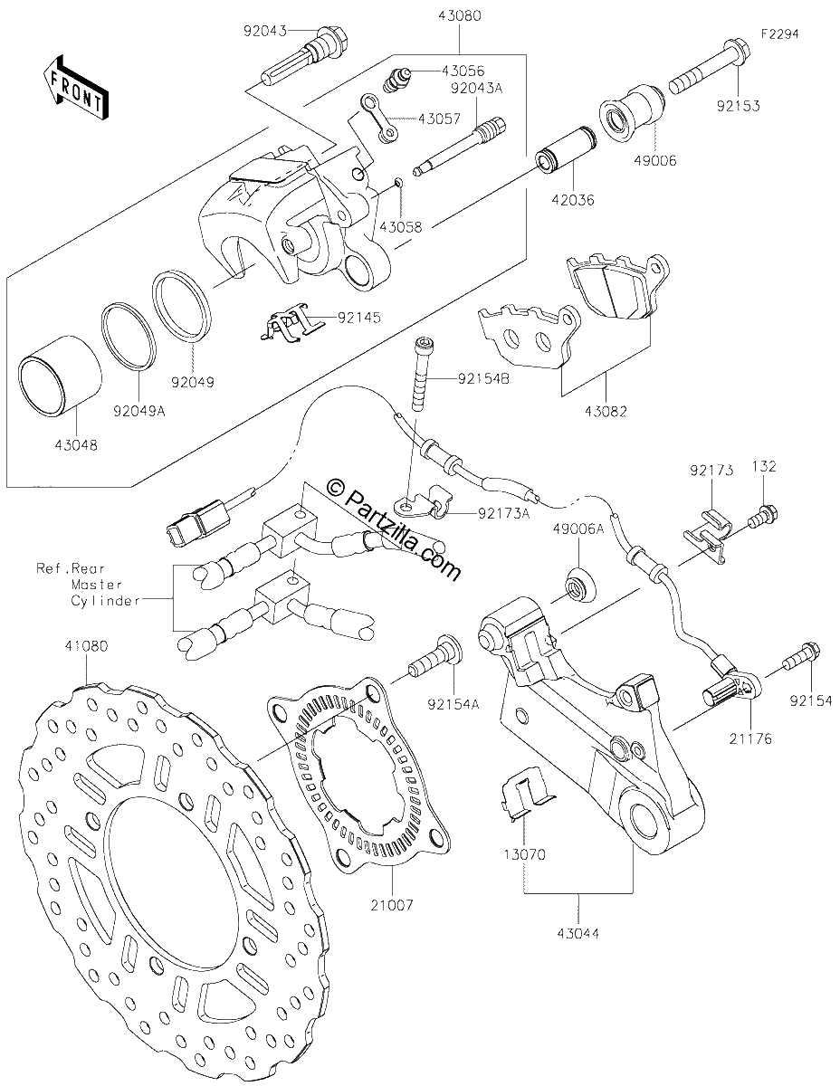 Diagrama de REAR BRAKE