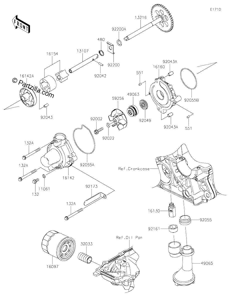 Diagrama de OIL PUMP OIL FILTER
