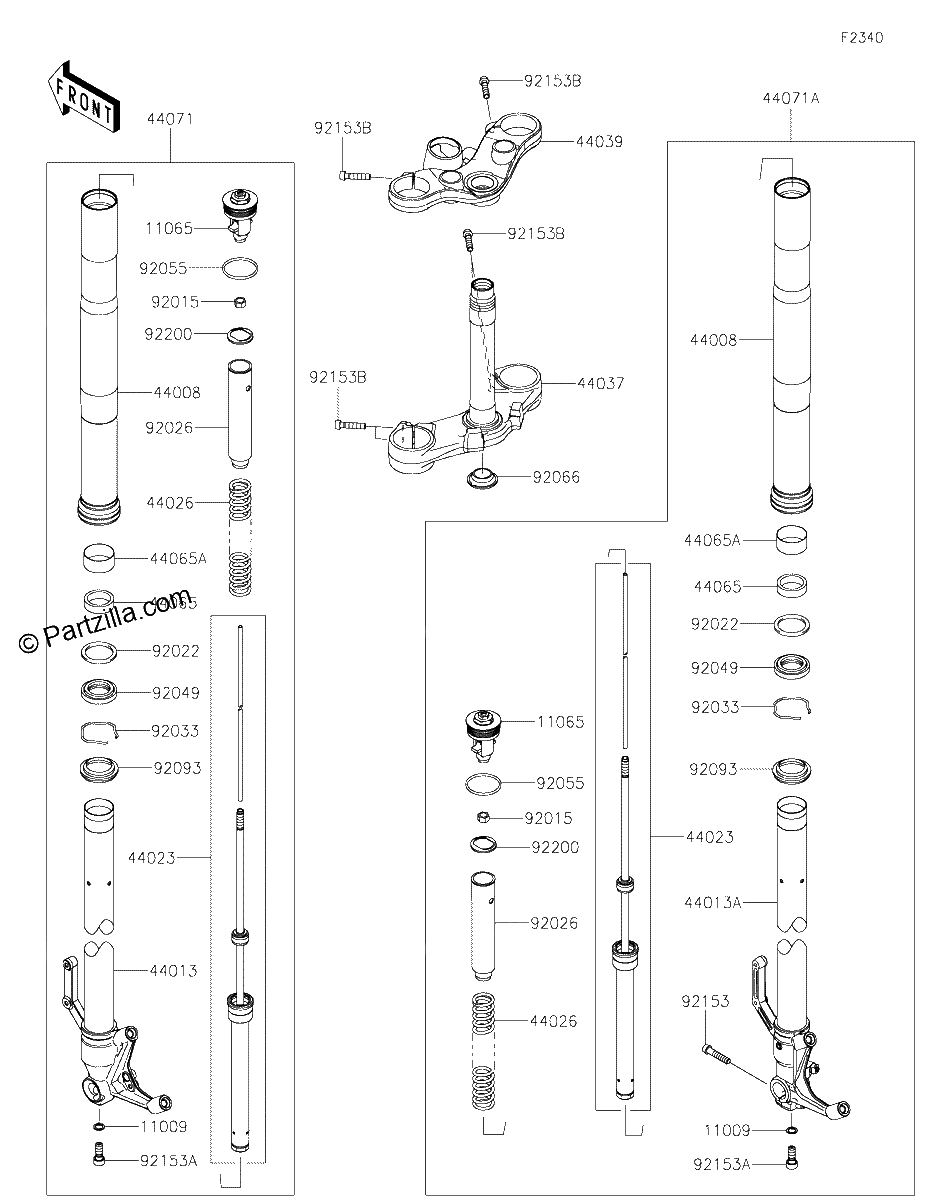 Diagrama de FRONT FORK